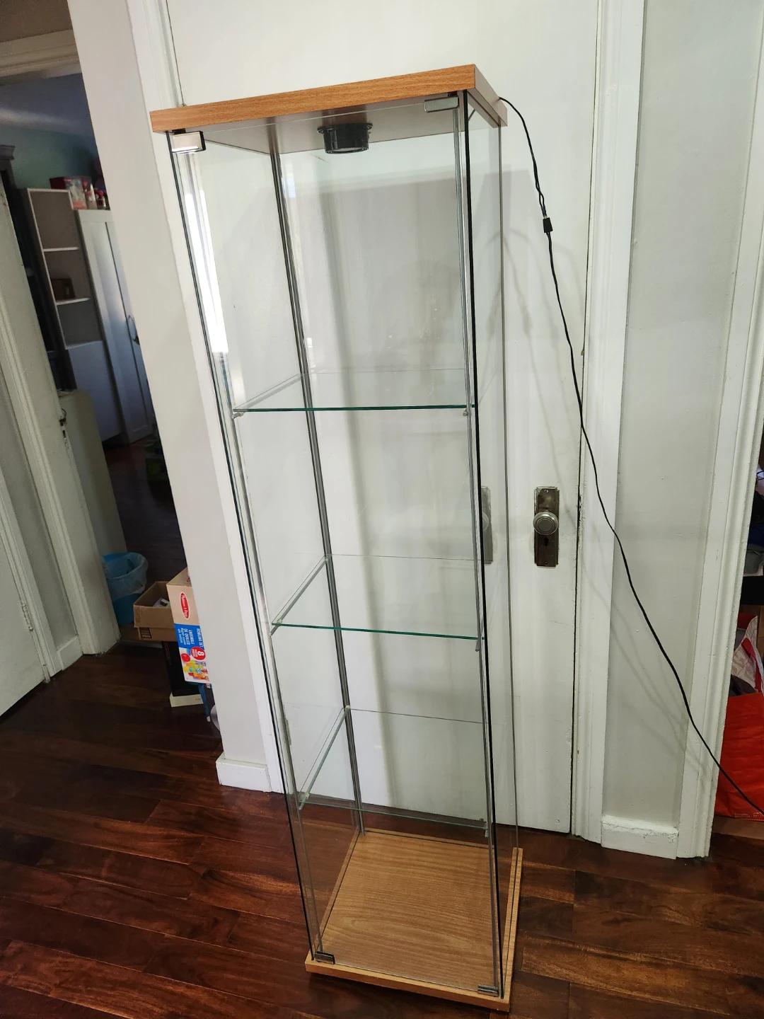 Glass Display Cabinet with Light - photo 2