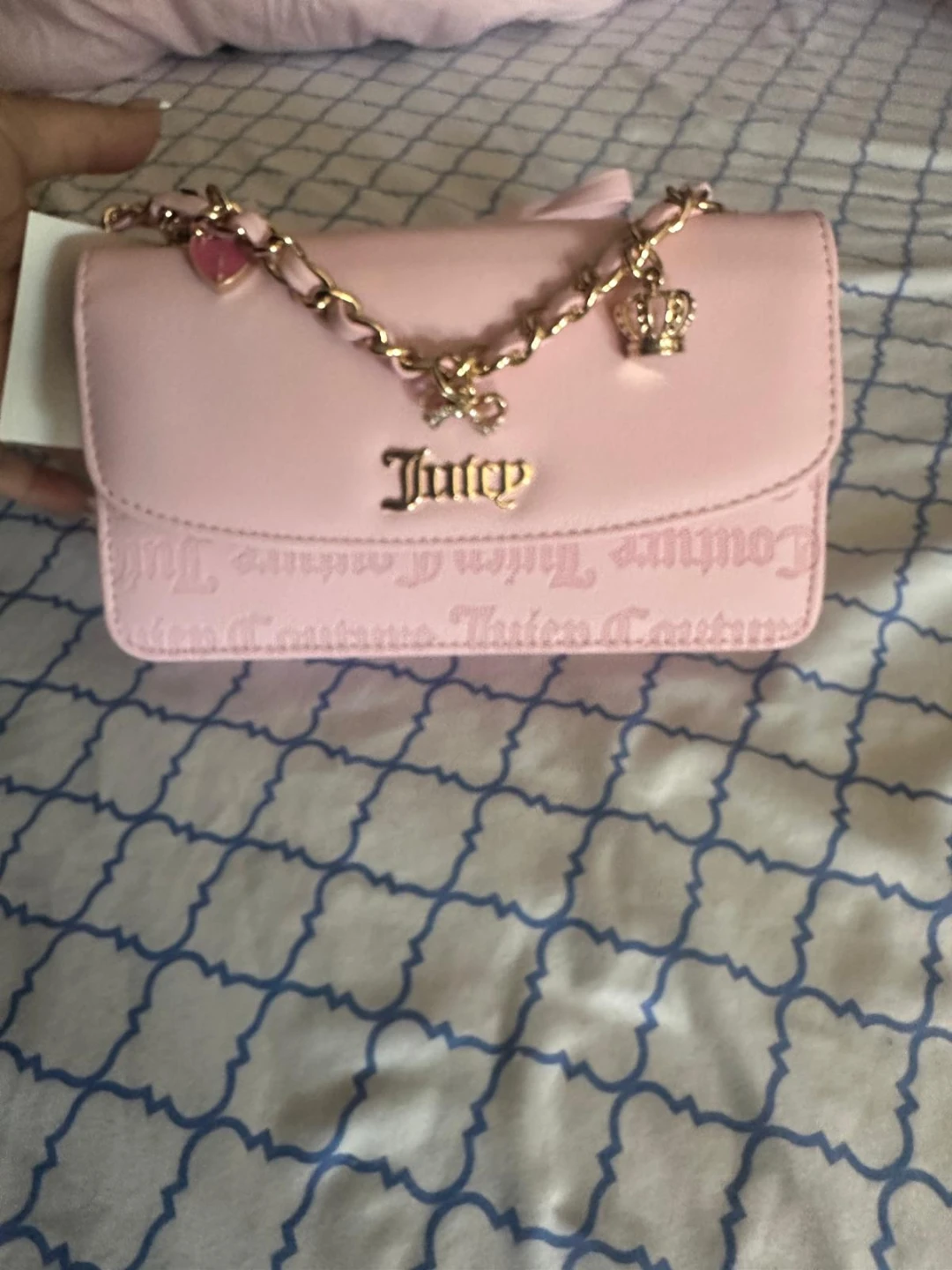 Juicy Couture Pink Crossbody Bag with Charms - photo 3