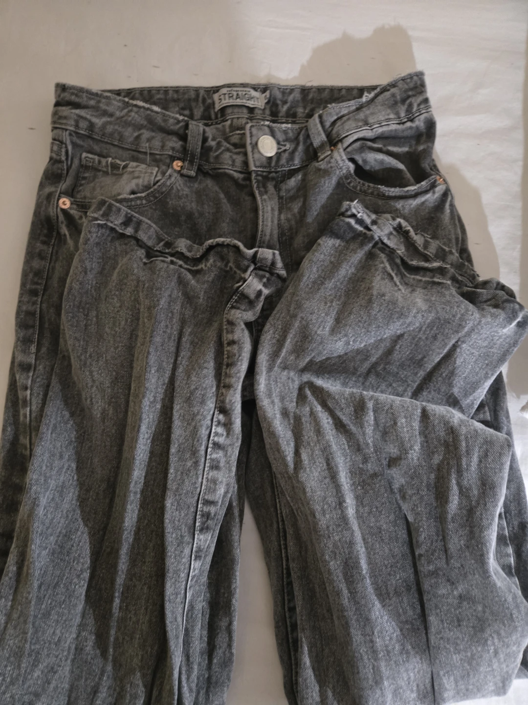 Grey Straight Leg Jeans ♡ - photo 2