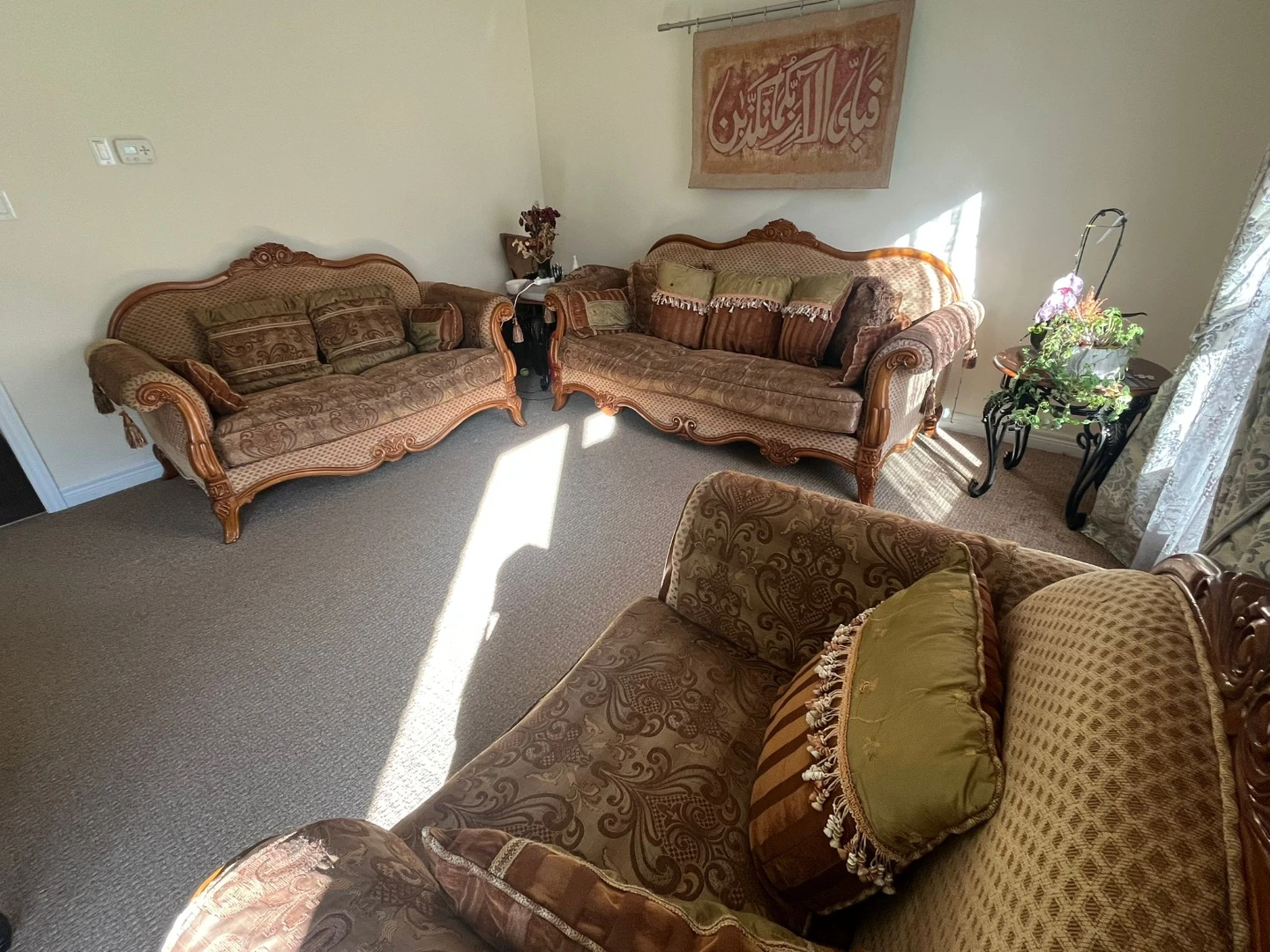 Vintage Style Sofa and Armchair and  Table set - photo 3