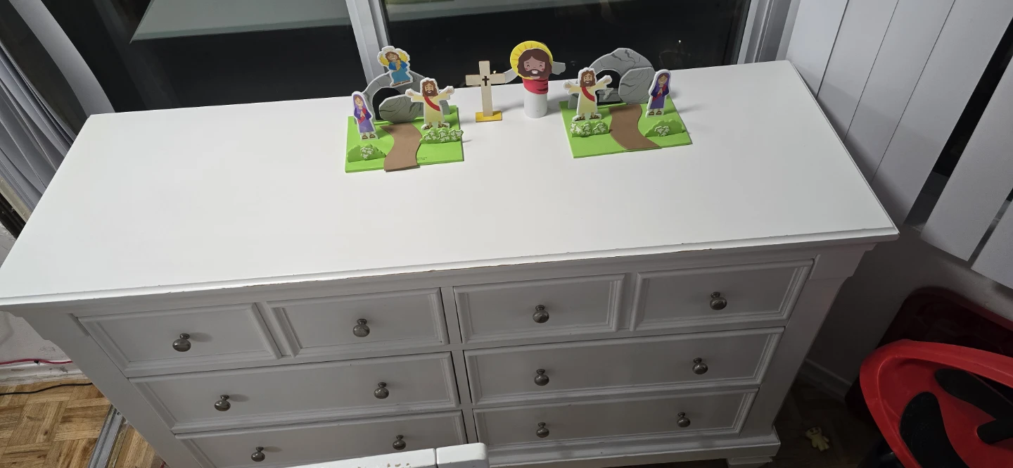 White Dresser with 9 Drawers - photo 3