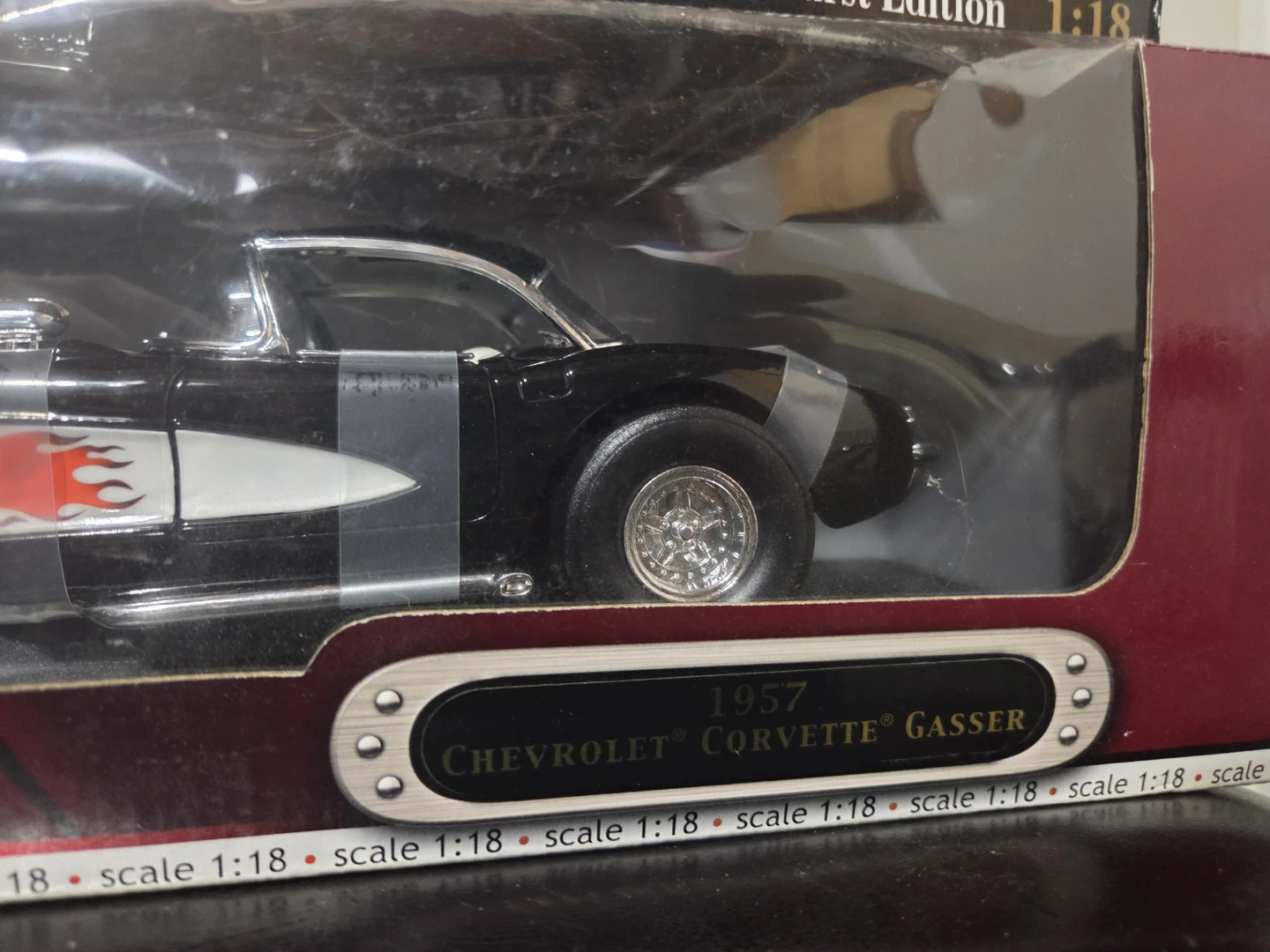 1957 Chevrolet Corvette Gasser Die-Cast Model Car - Scale 1:18