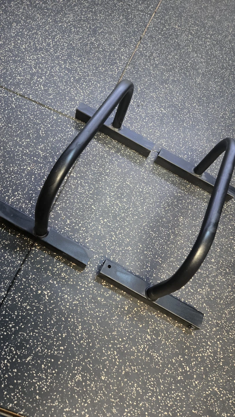 Black Metal Push up/Dip Station Bars