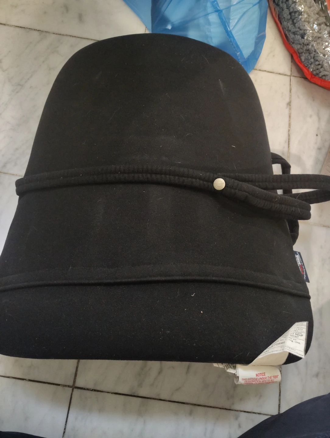 Black Lumbar Support Cushion with Handles - photo 2