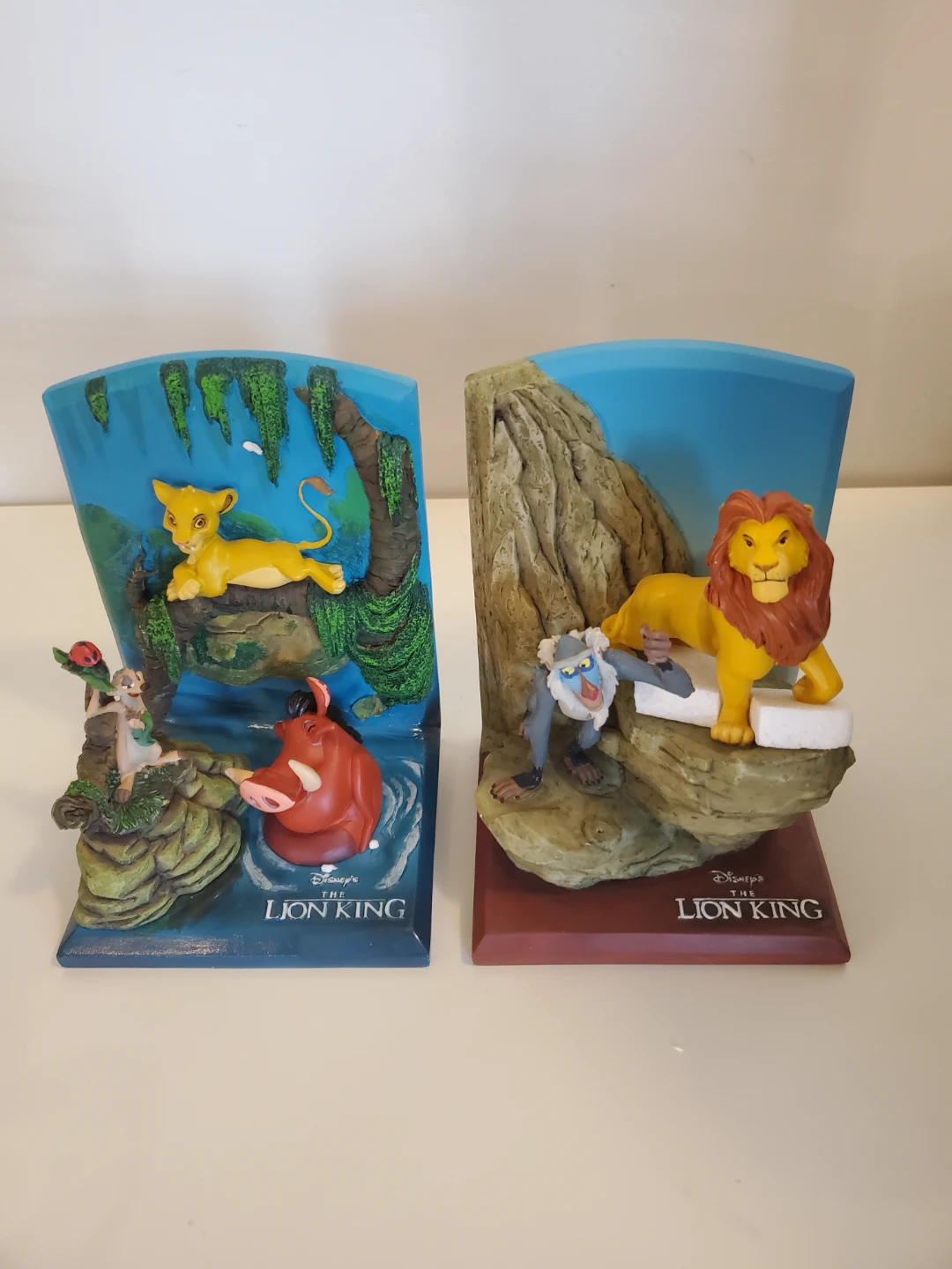 Hallmark * THE LION KING* Bookends Disney NEW open Box Rare