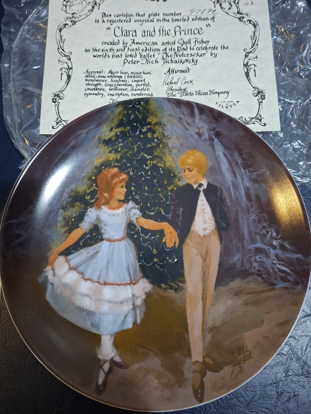 Viletta USA "Clara and the Prince" 1980 Nutcracker Ballet Plate