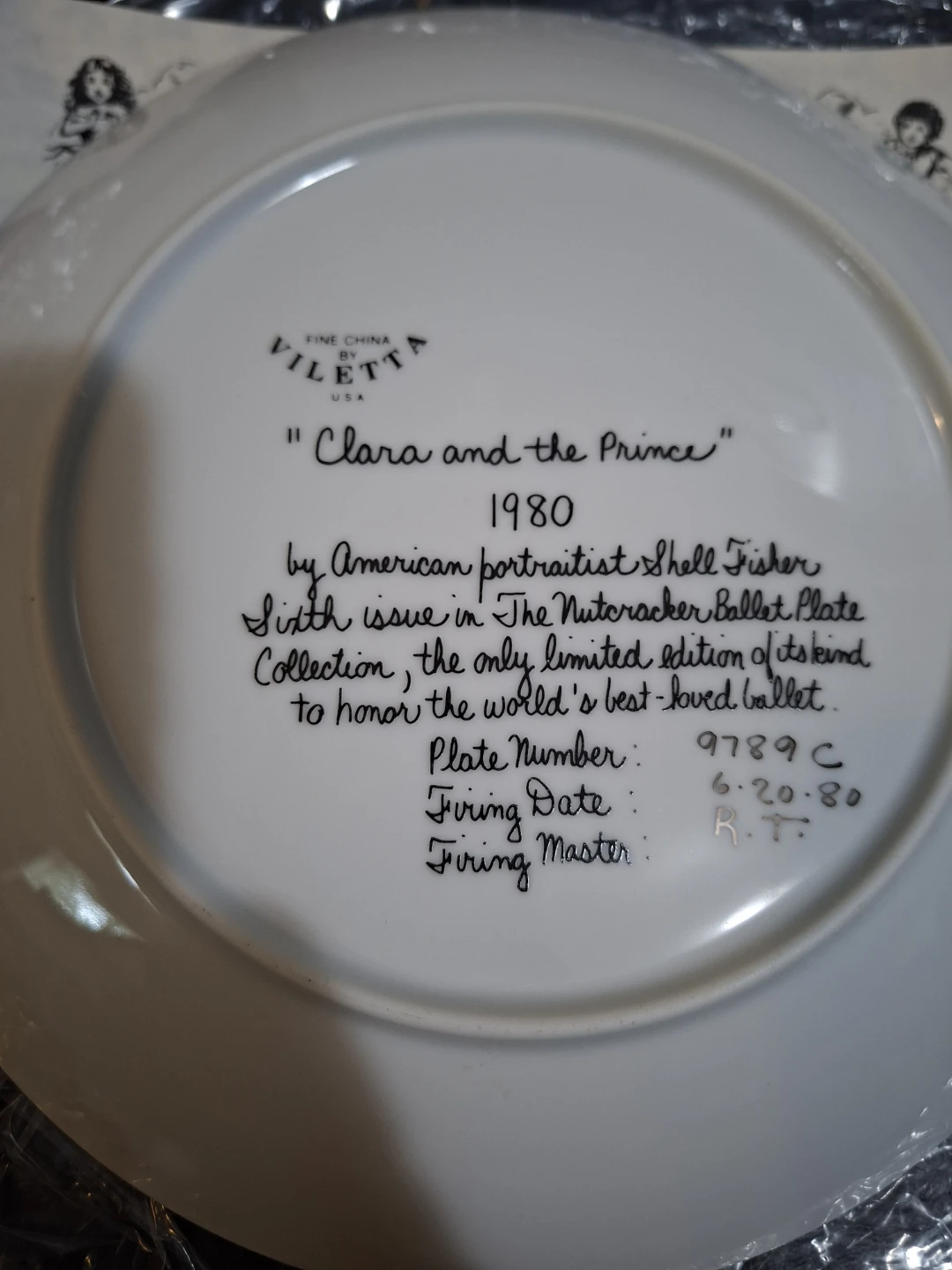 Viletta USA "Clara and the Prince" 1980 Nutcracker Ballet Plate - photo 3
