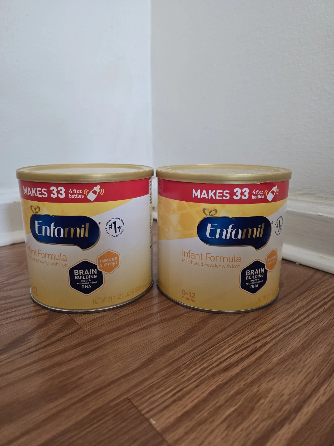 Enfamil Infant Formula Milk-Based Powder with Iron (2 cans)