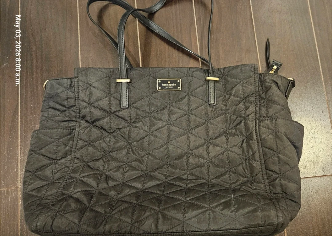 Kate Spade Black Nylon Baby Bag
