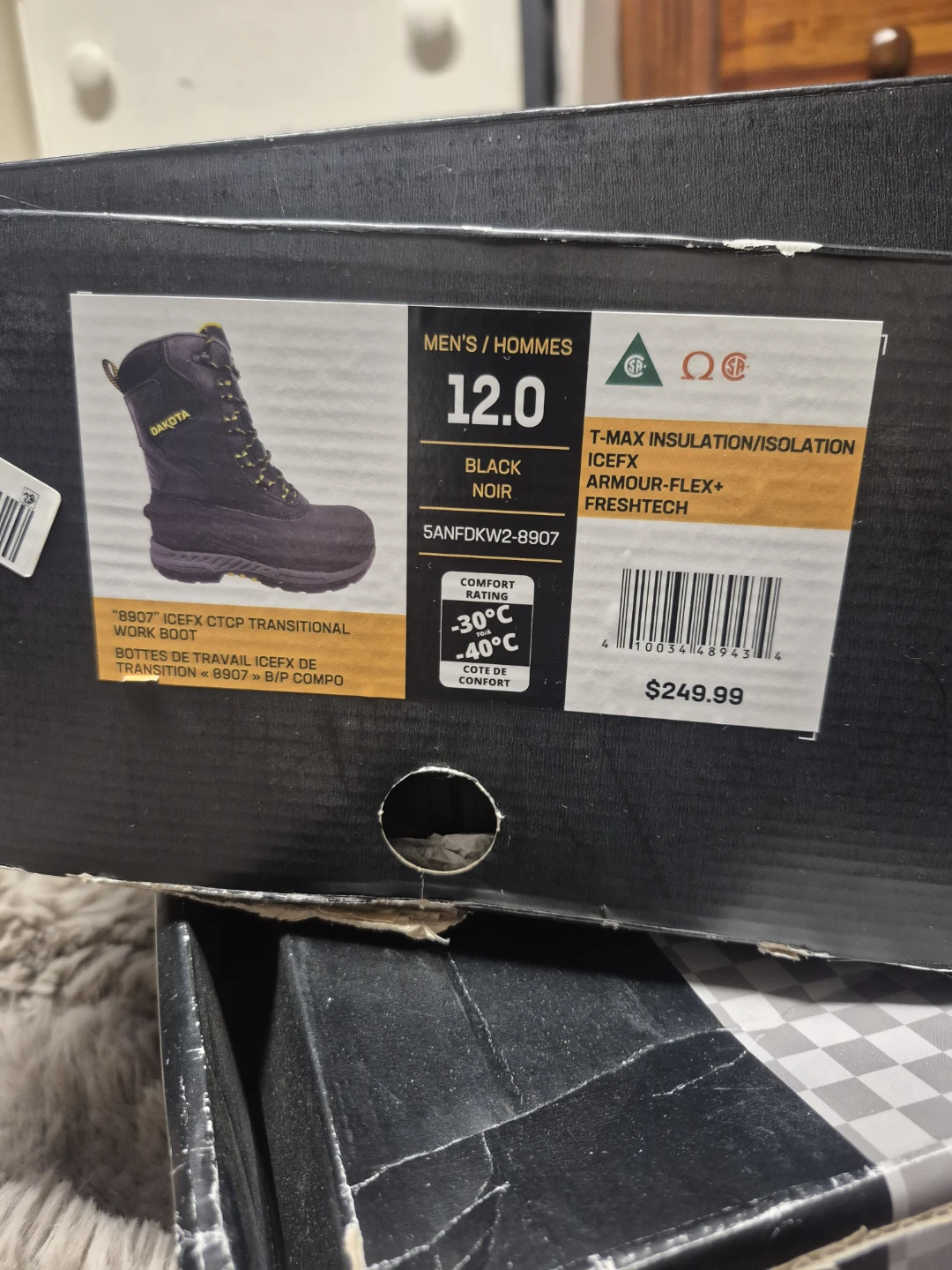 Dakota Men's Work Boots Size 12 Black - photo 5