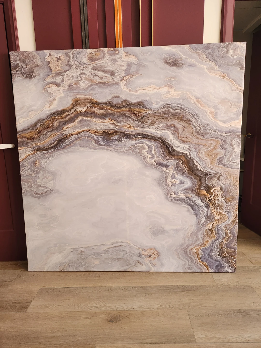 Large Abstract Marble Canvas Wall Art
