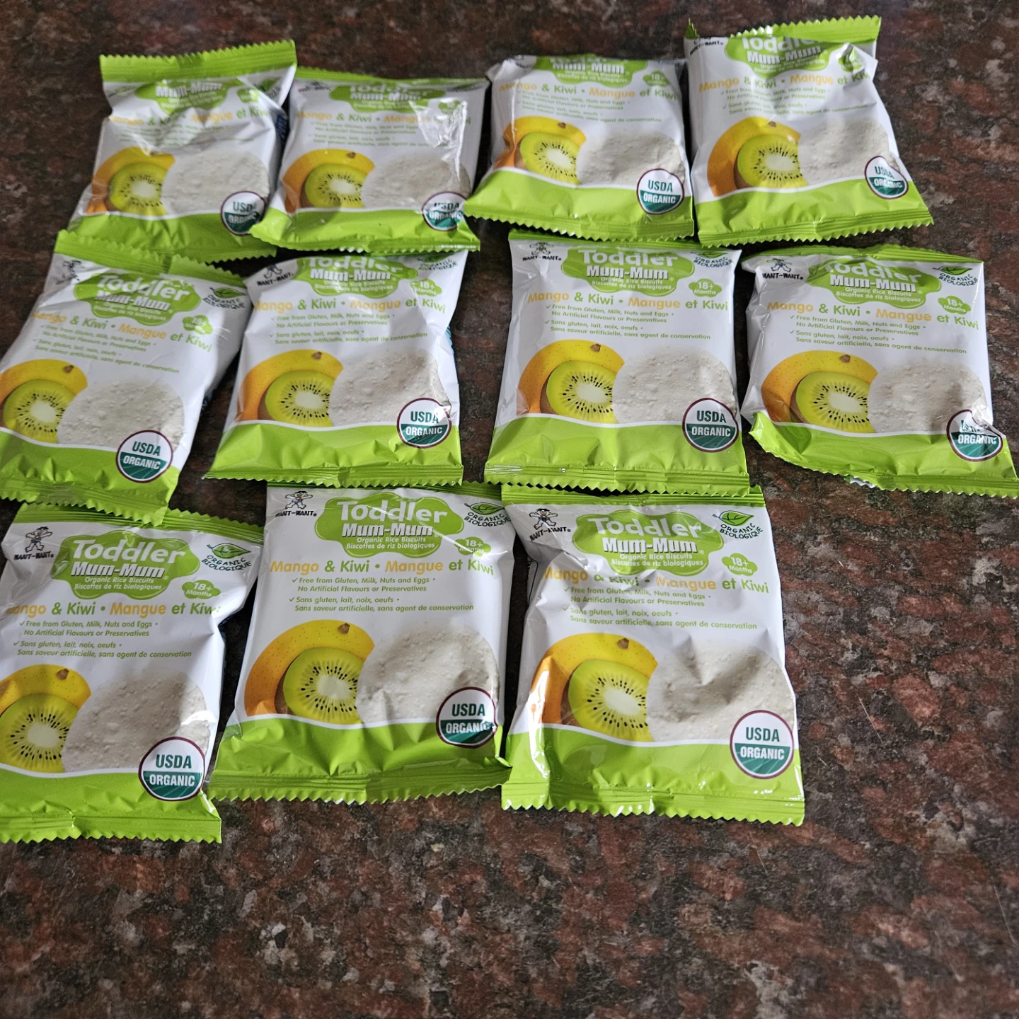 Toddler Mum-Mum Mango & Kiwi Puffs (11 Pack)