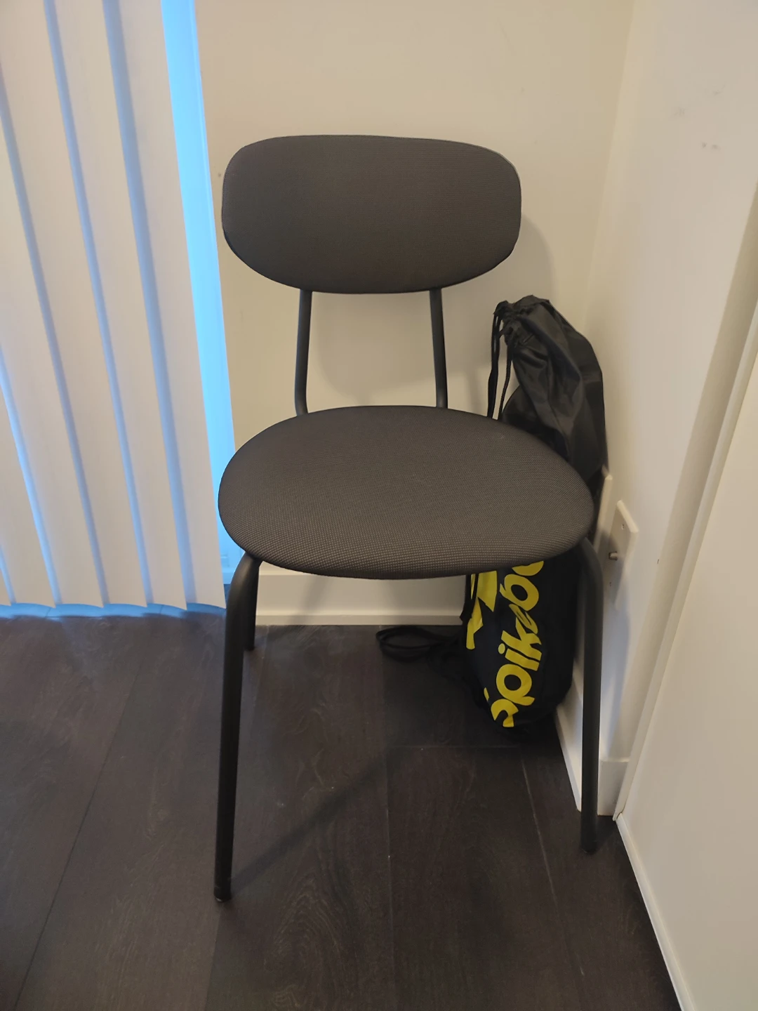 Dark Grey Upholstered Accent Chair