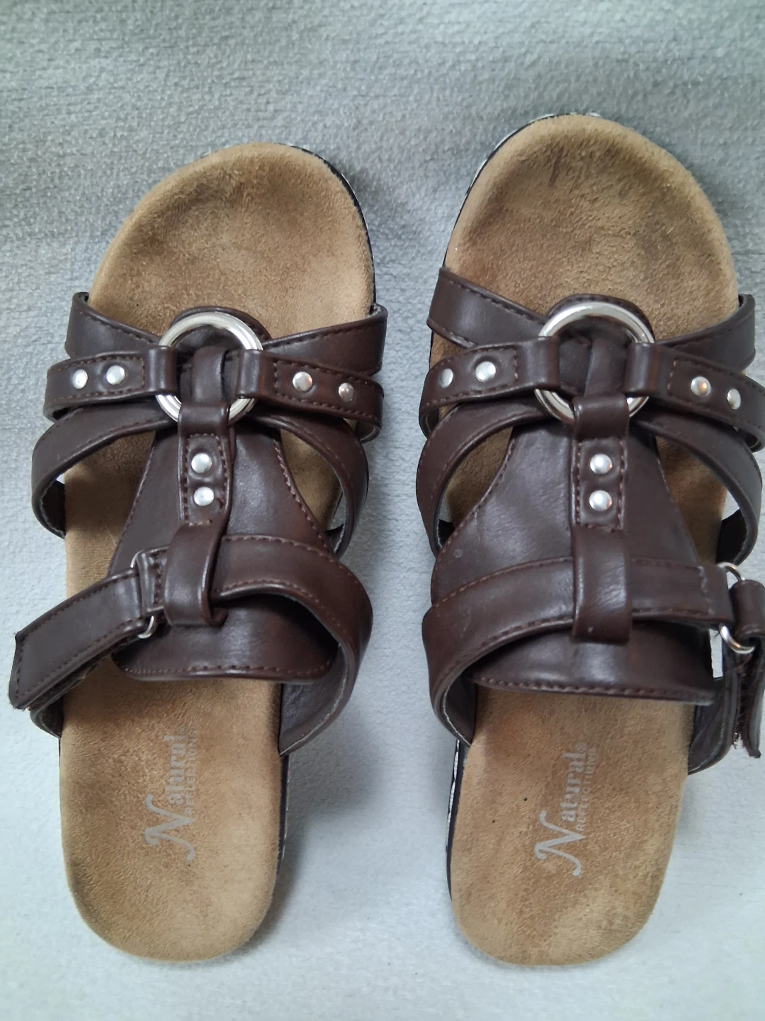Naturalizer Women's Brown Strappy Wedge Sandals Size 6 - photo 4