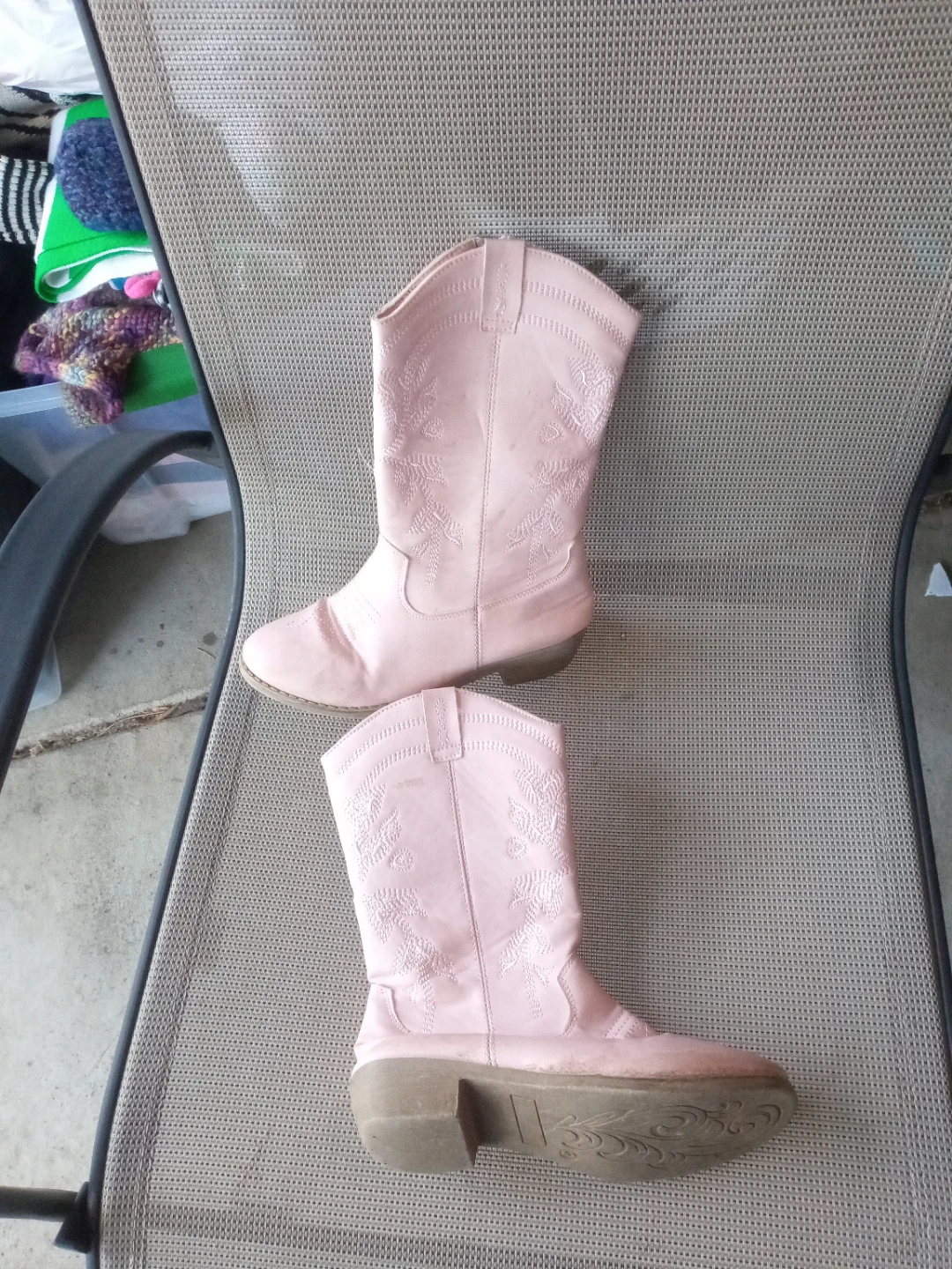 Pink Cowboy Boots Size 2