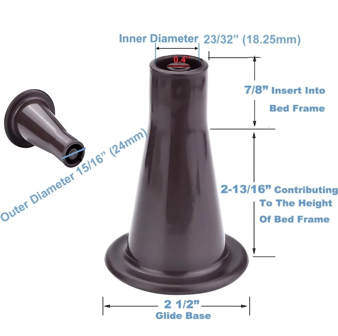 Heavy Duty Bed Frame Feet (6 PCs) - photo 2