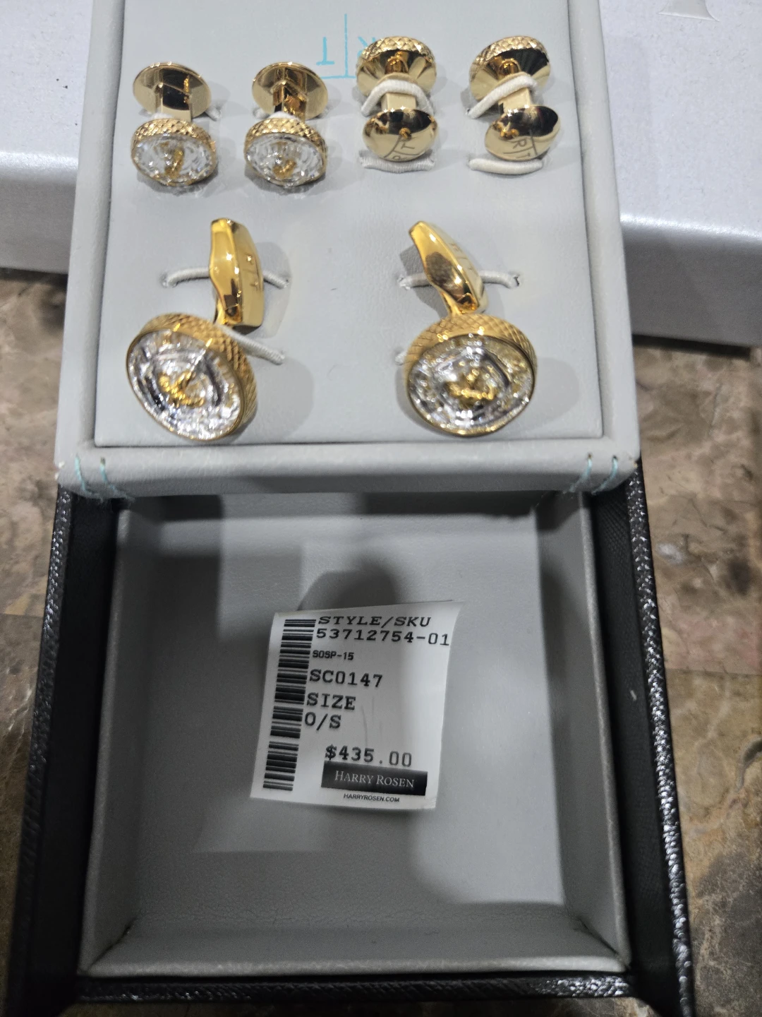 Harry Rosen Cufflinks and Studs Set - photo 2