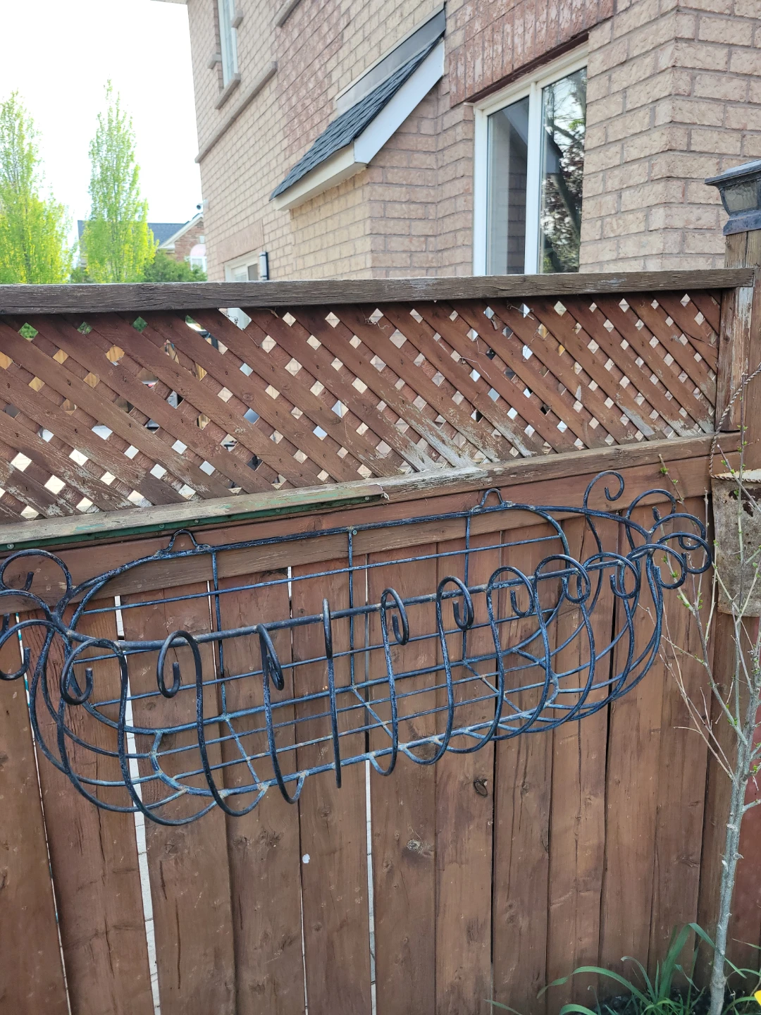 Wrought Iron Oval Window Box, Planter  Holder - photo 3