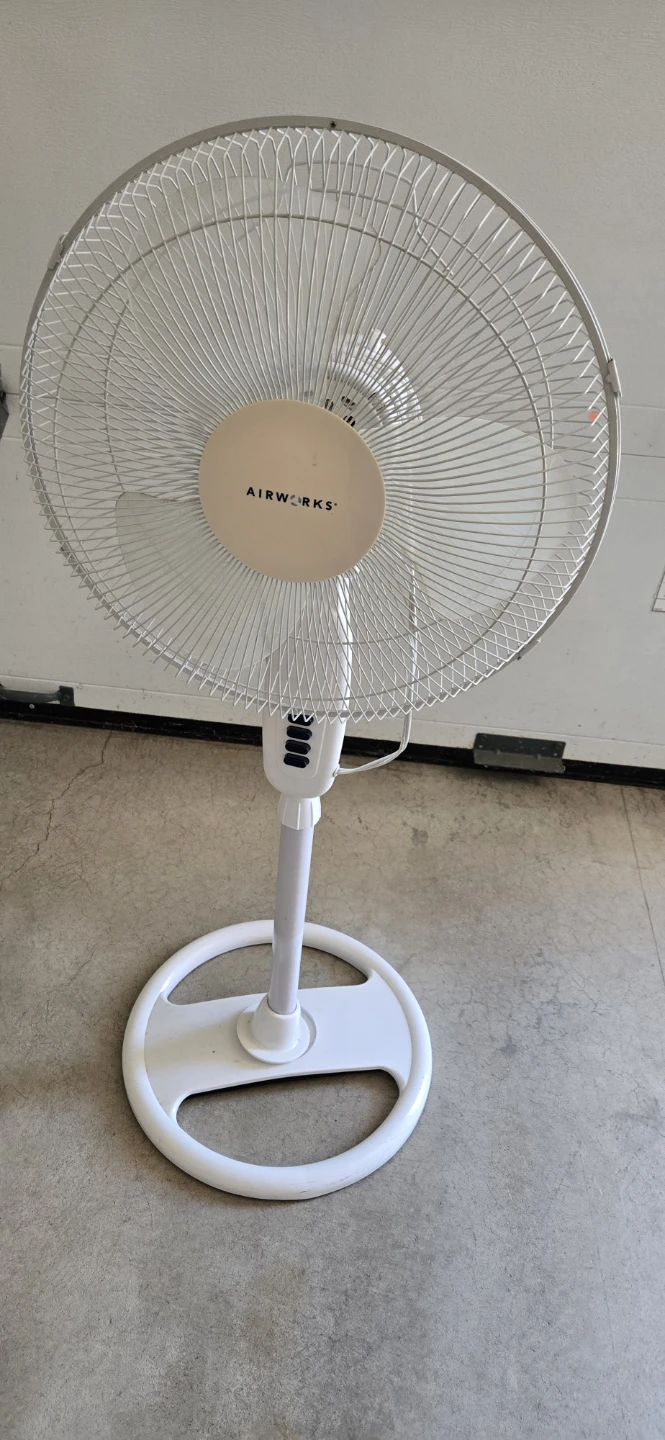 Airworks White Pedestal Fan