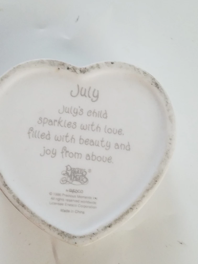 Precious Moments July Heart Trinket Box - photo 3