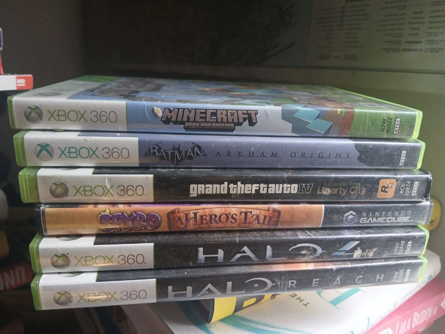 Xbox 360 Games Bundle - Minecraft, Batman, GTA IV, Spyro (gc),