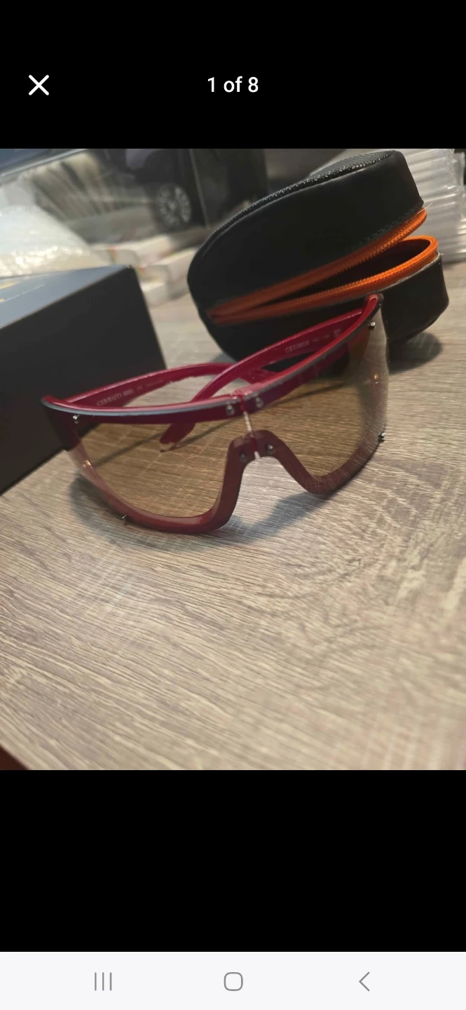 Vintage unisex  Foldable Cerruti 1881 Sunglasses with Case