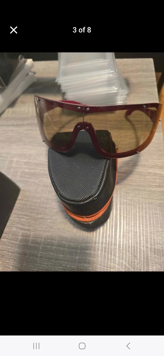 Vintage unisex  Foldable Cerruti 1881 Sunglasses with Case - photo 3