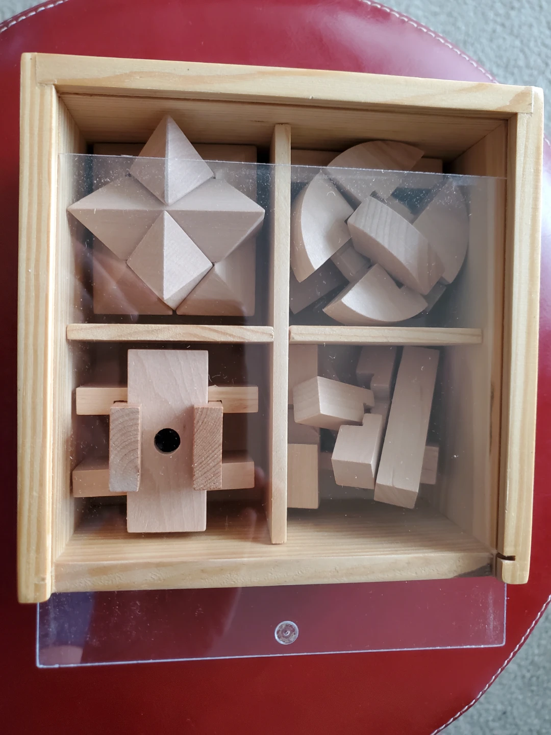 Wooden Brain Teaser Puzzles Set