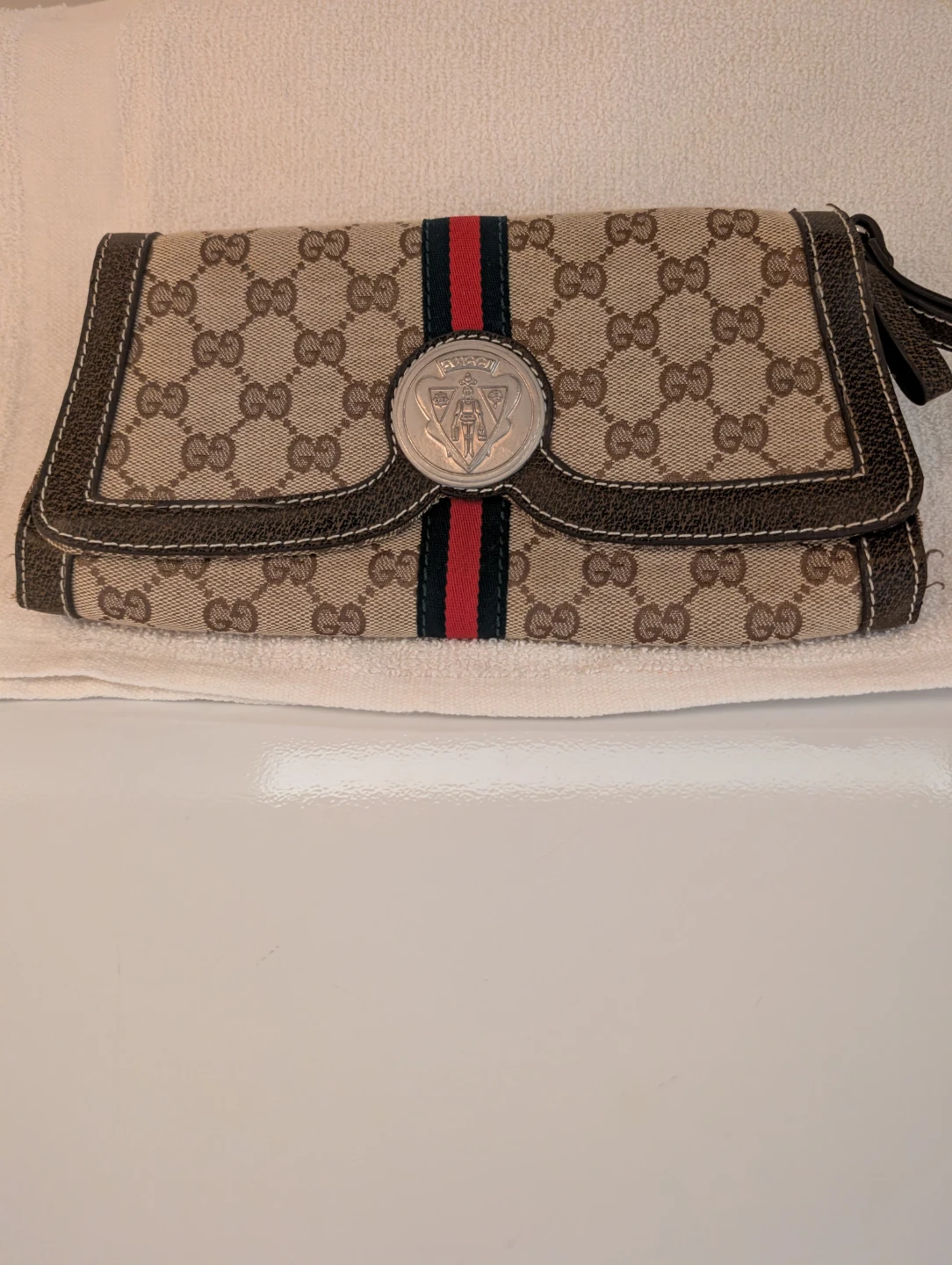 Gucci GG Canvas Clutch