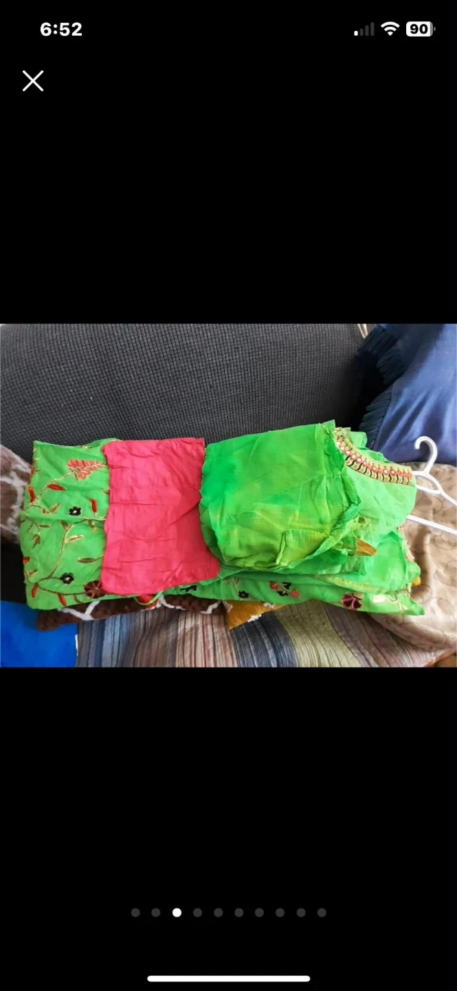Green Embroidered Anarkali Suit - photo 5