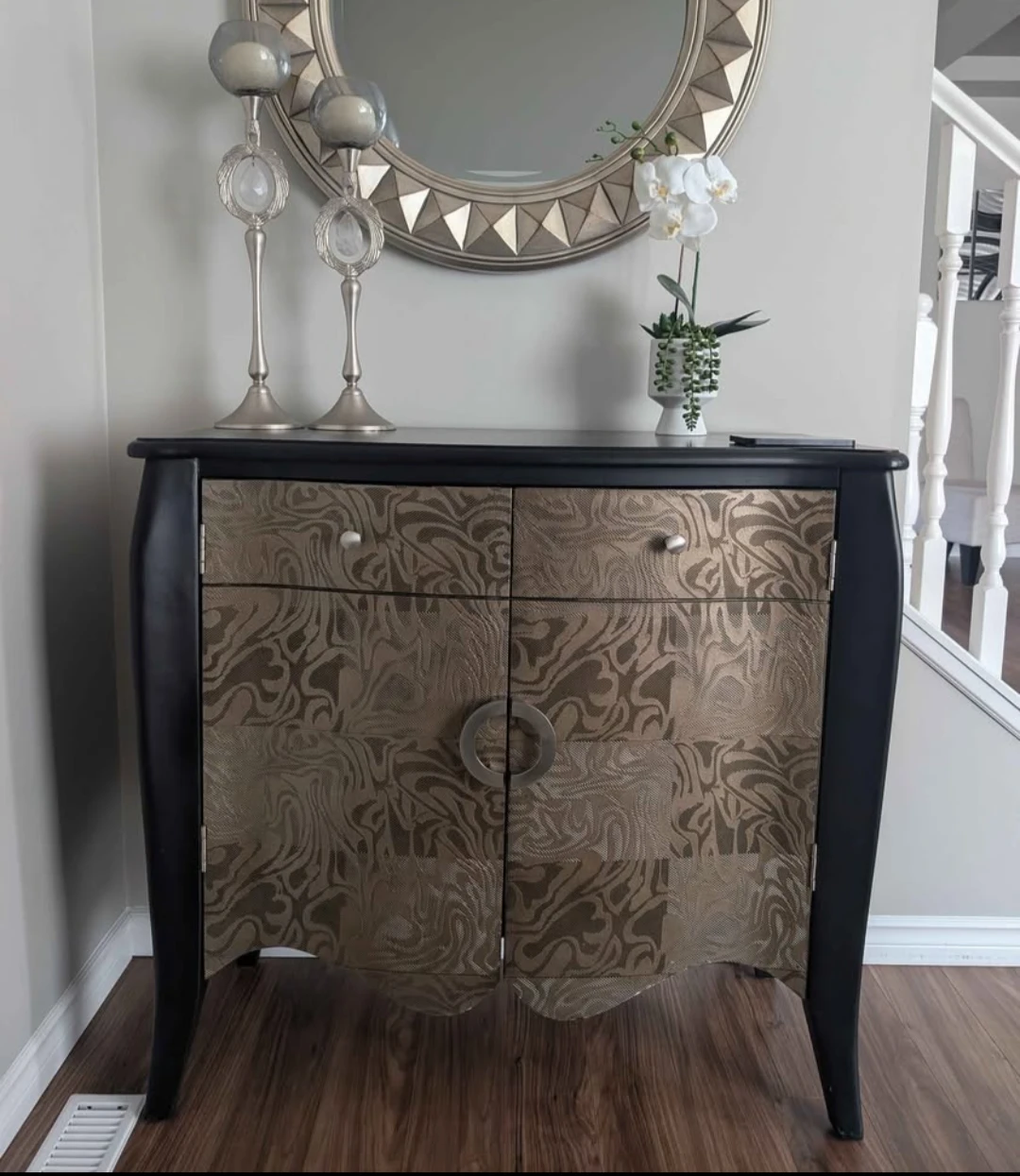 Accent Cabinet with Decorative Door Panels
