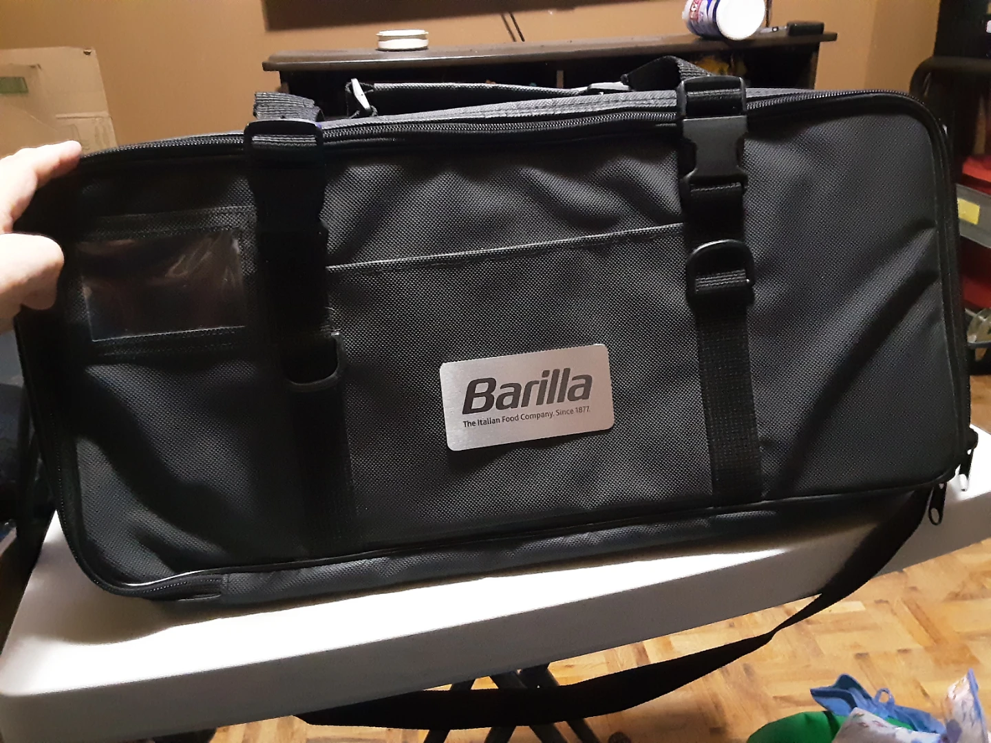 Barilla Knife Roll Bag with Assorted Knives and Sharpening Steel