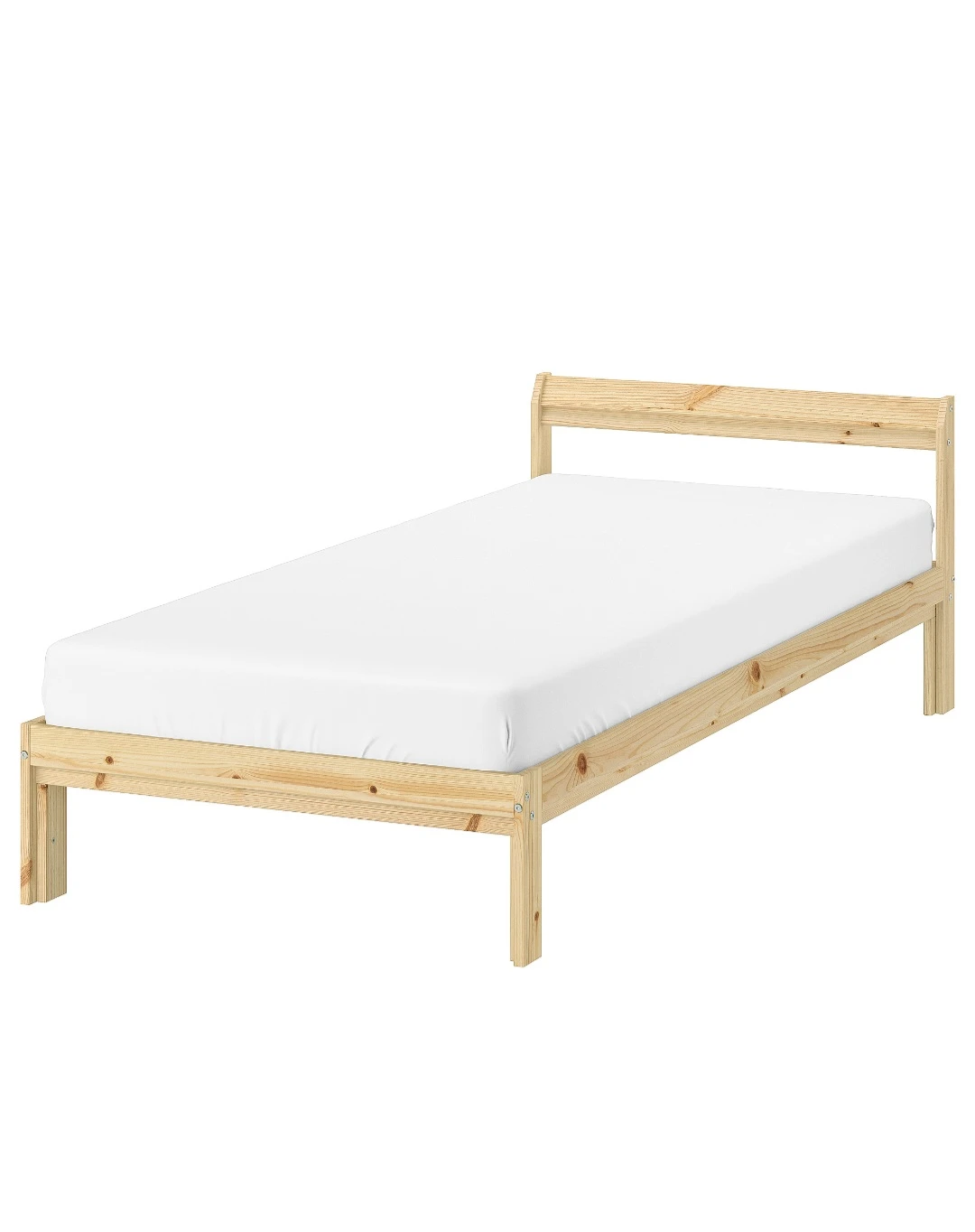 IKEA NEIDEN Twin Bed Frame - Natural Pine