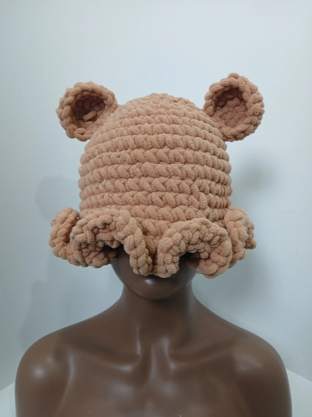 Handmade Crochet Bear Bucket Hat