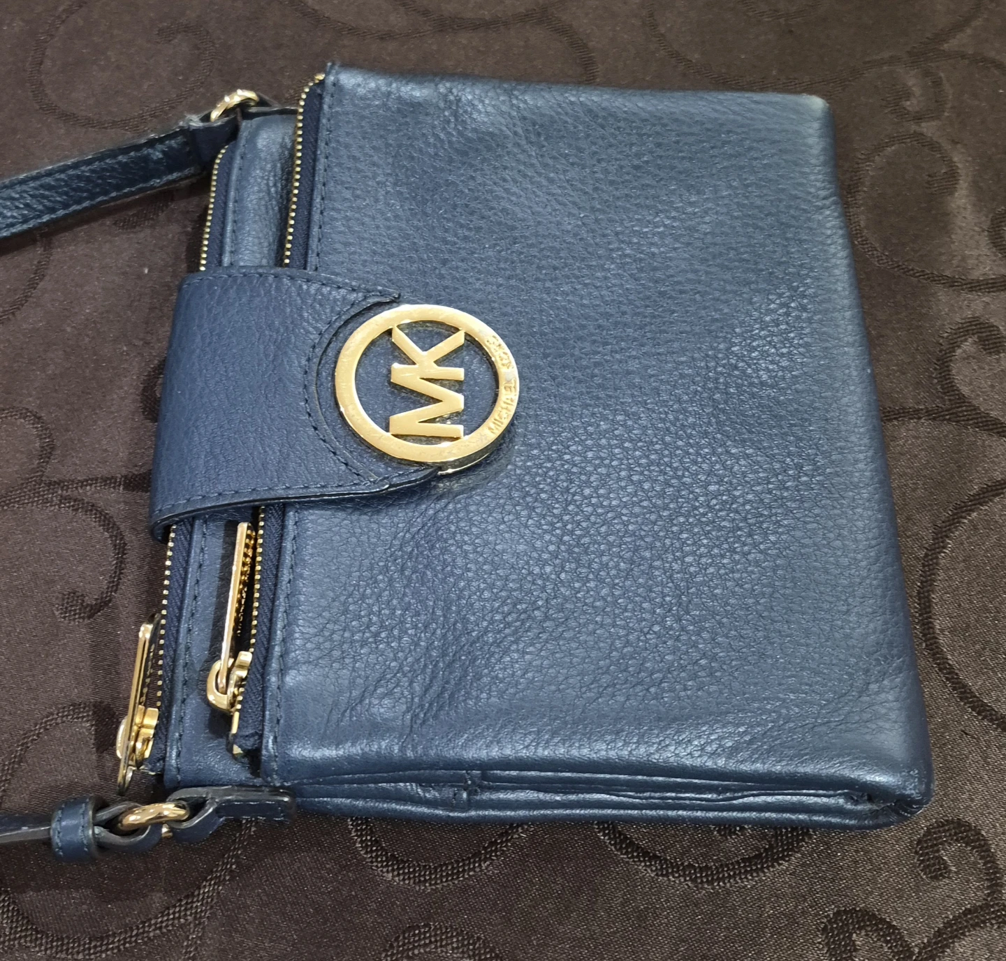 Michael Kors Navy Leather Crossbody Bag - photo 2