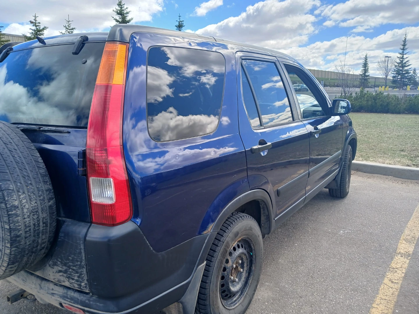 Blue Honda CR-V SUV