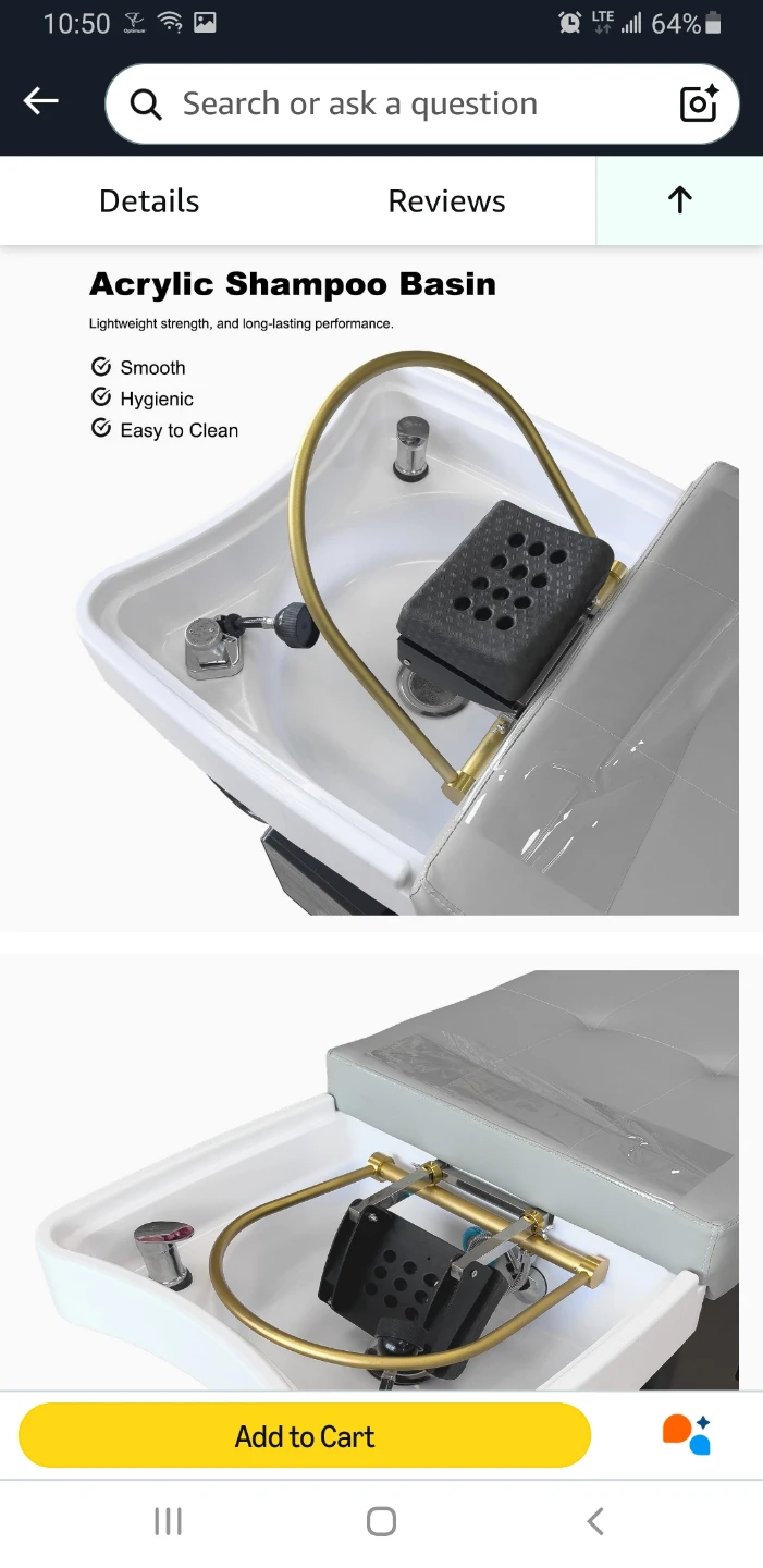 Spa Head Therapy Bed with Acrylic Shampoo Basin - photo 4
