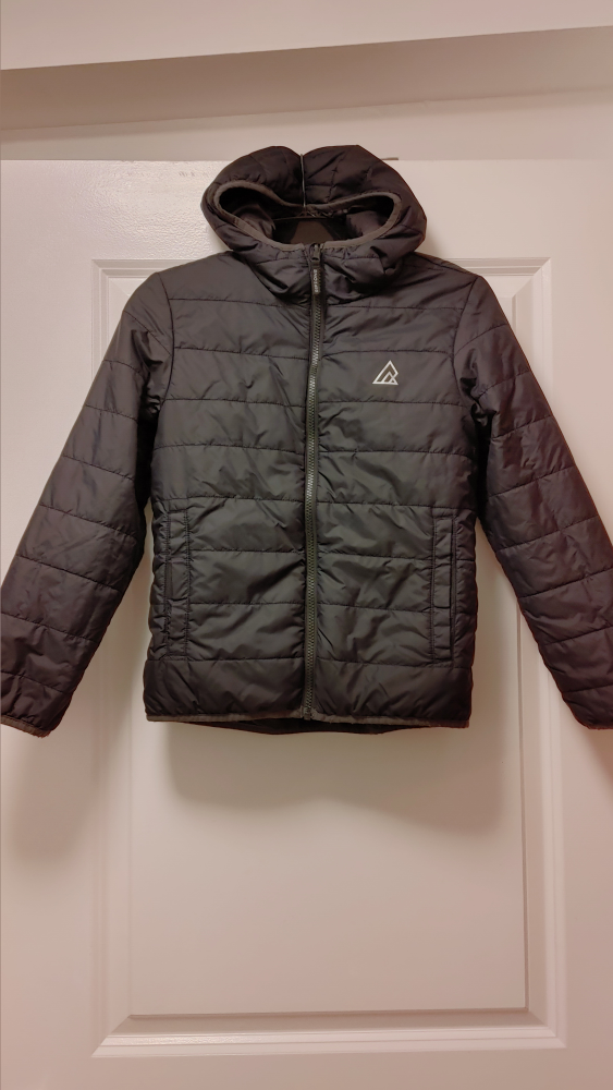 Boys Puffer Jacket - Black size Medium