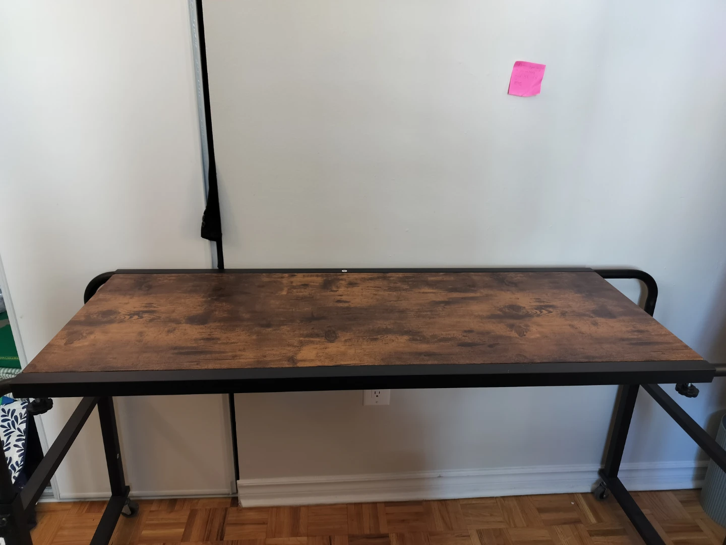 Adjustable Height Over Bed Table on Wheels