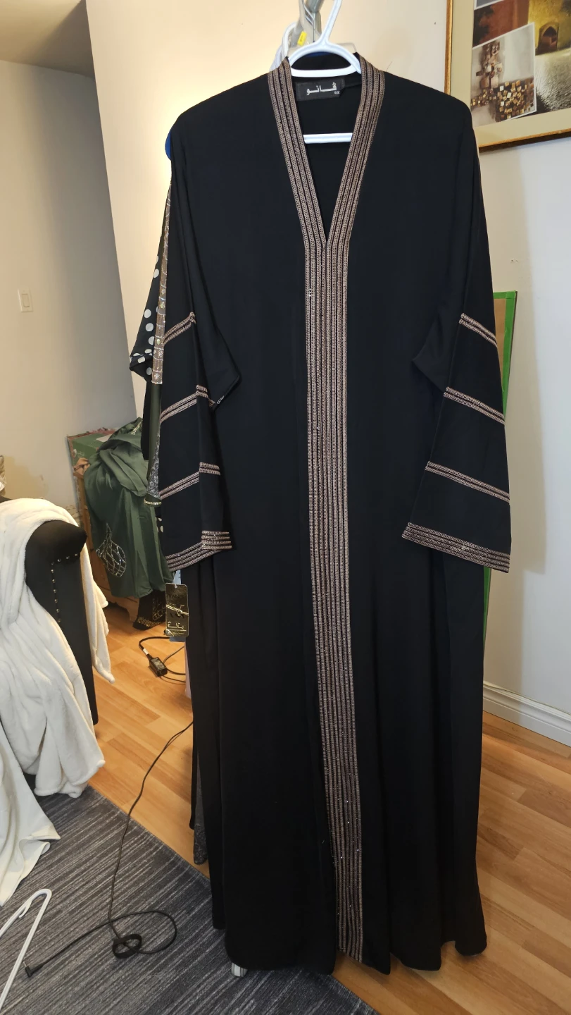 Embellished Black Abaya