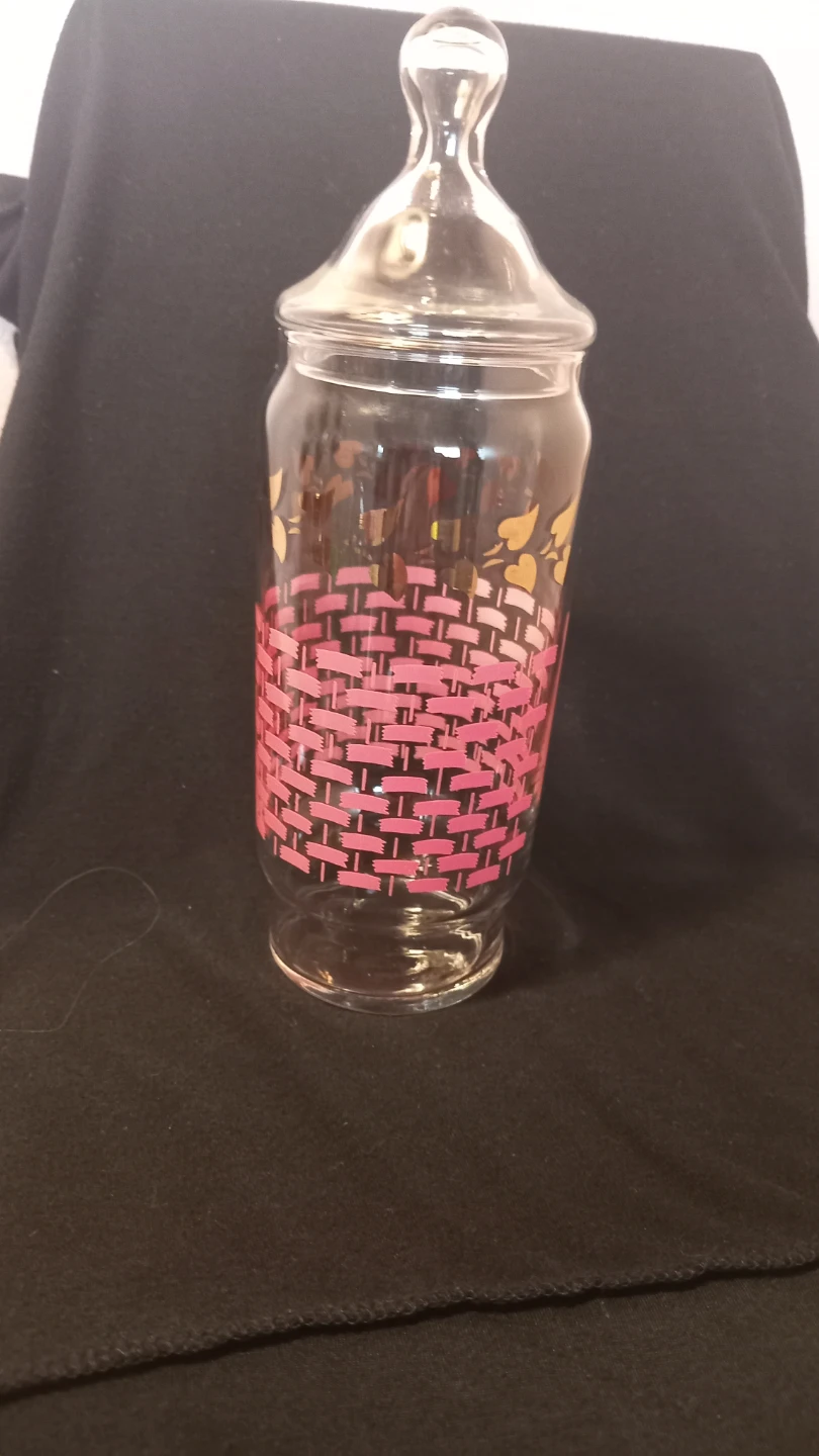 Vintage Glass Candy Jar