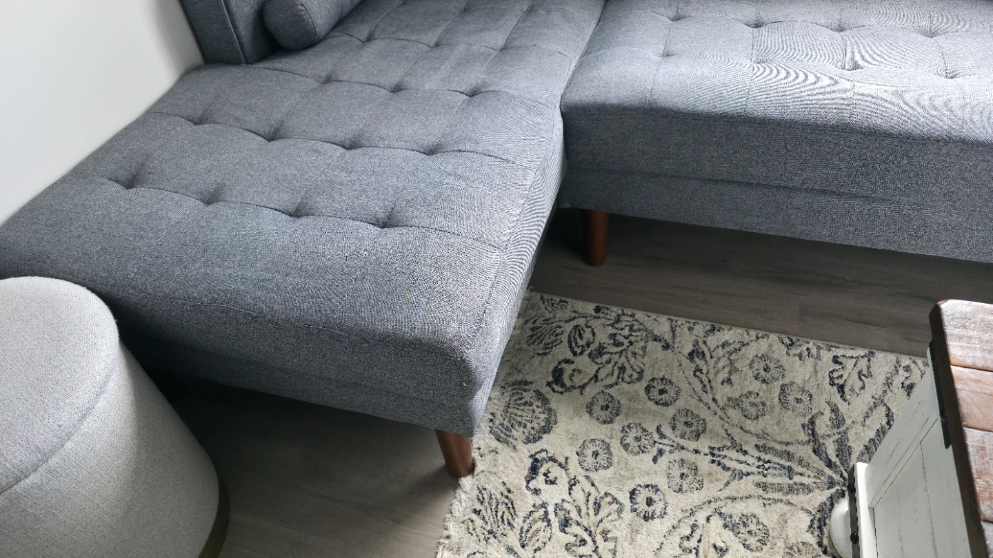 Sofa for sale Grey Tufted Sectional Sofa - photo 5