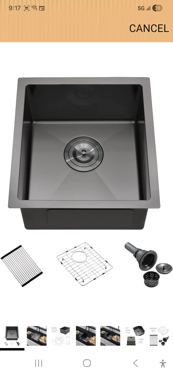 Undermount Kitchen Sink with Accessories