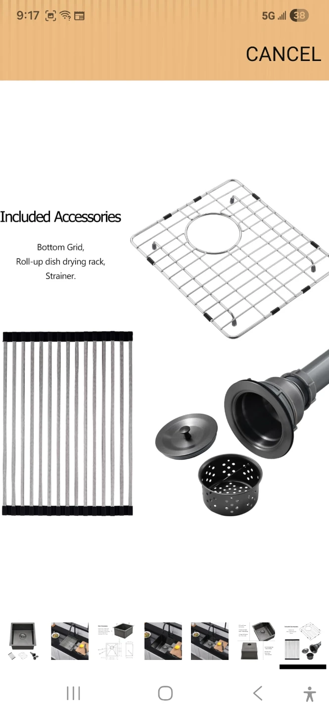 Undermount Kitchen Sink with Accessories - photo 5