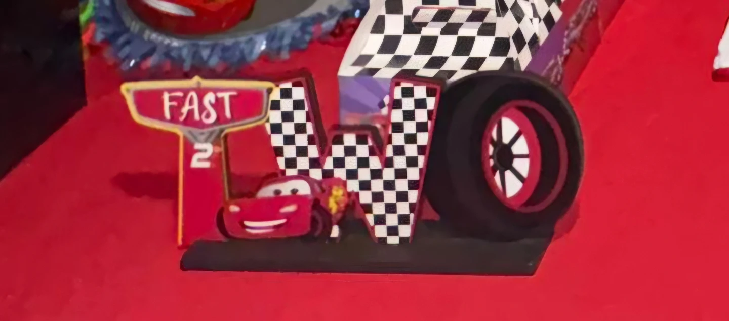 Disney Cars Lightning McQueen "TWO" Birthday Decor - photo 2