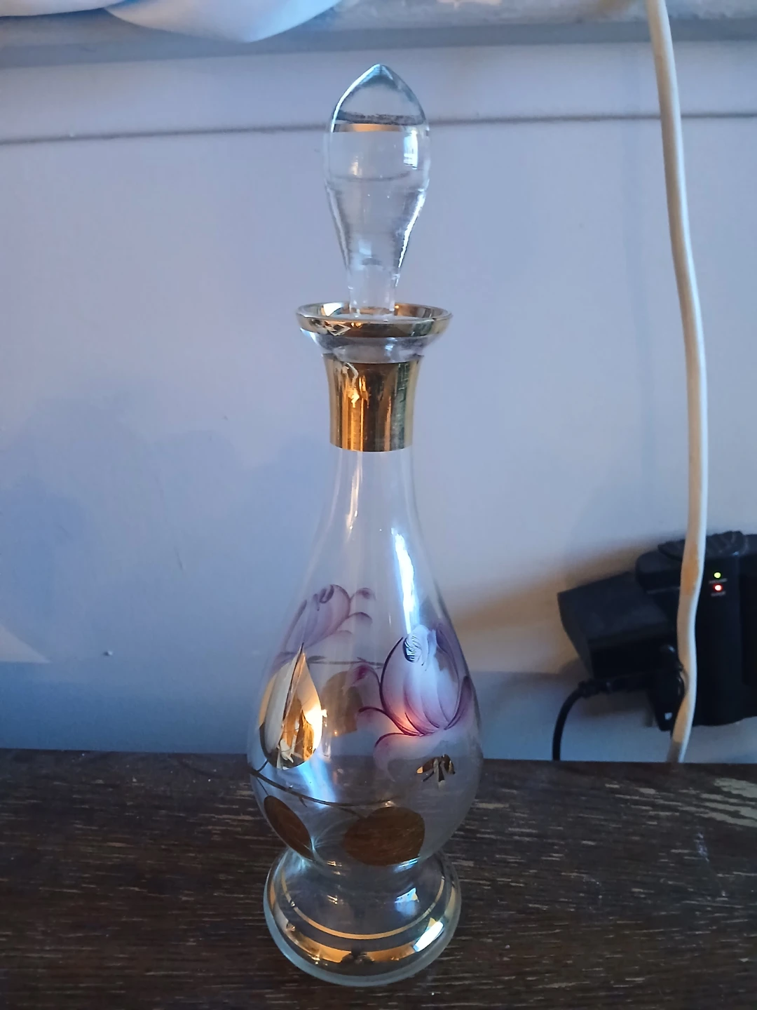 Vintage Alcohol Bottle with Stopper