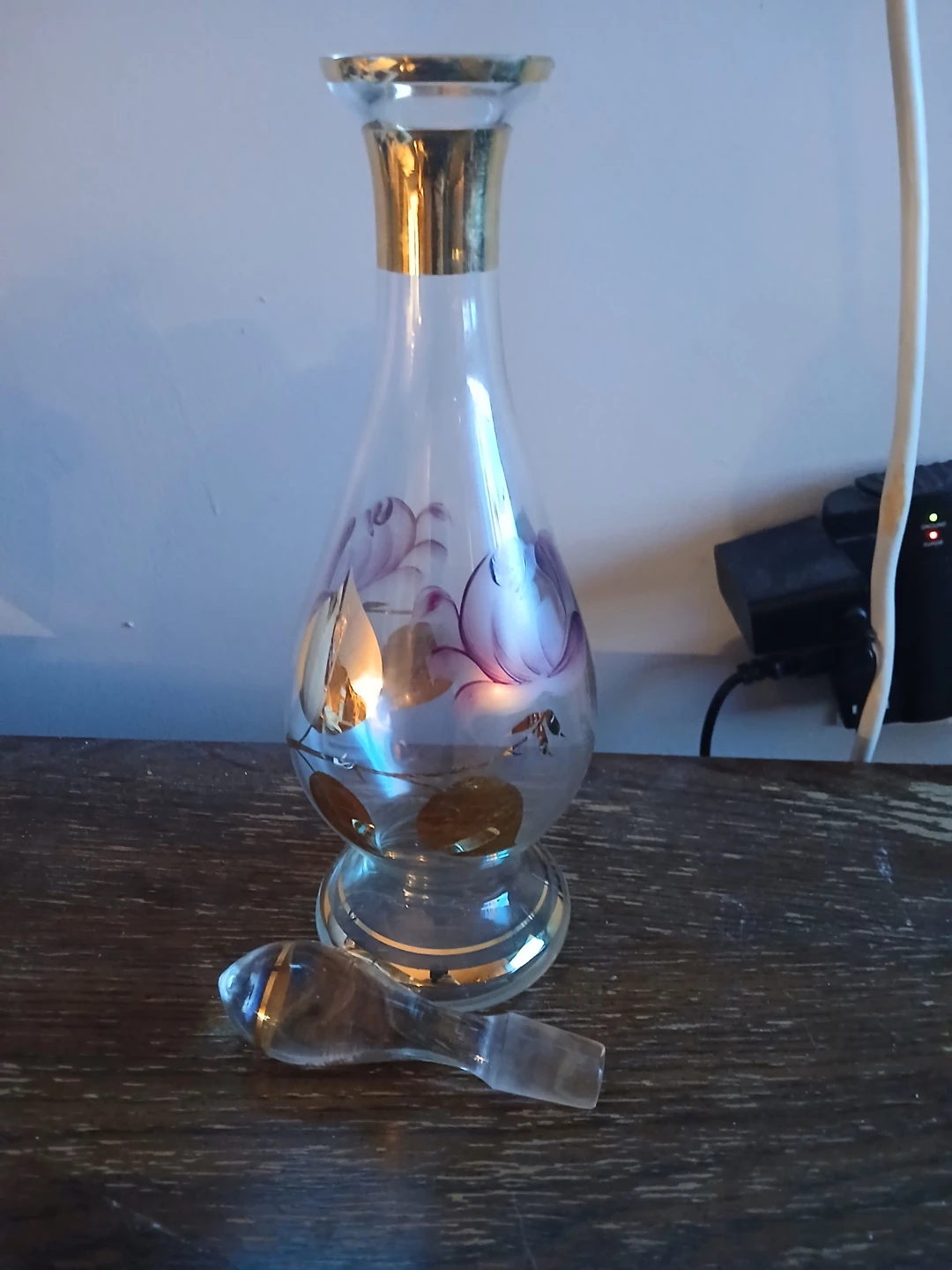 Vintage Alcohol Bottle with Stopper - photo 2