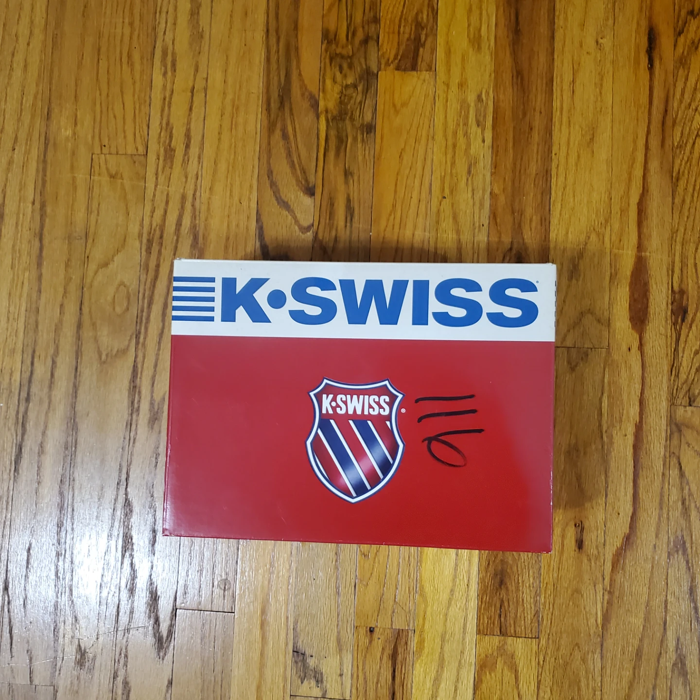 K-Swiss White Leather Sneakers in Box - photo 2
