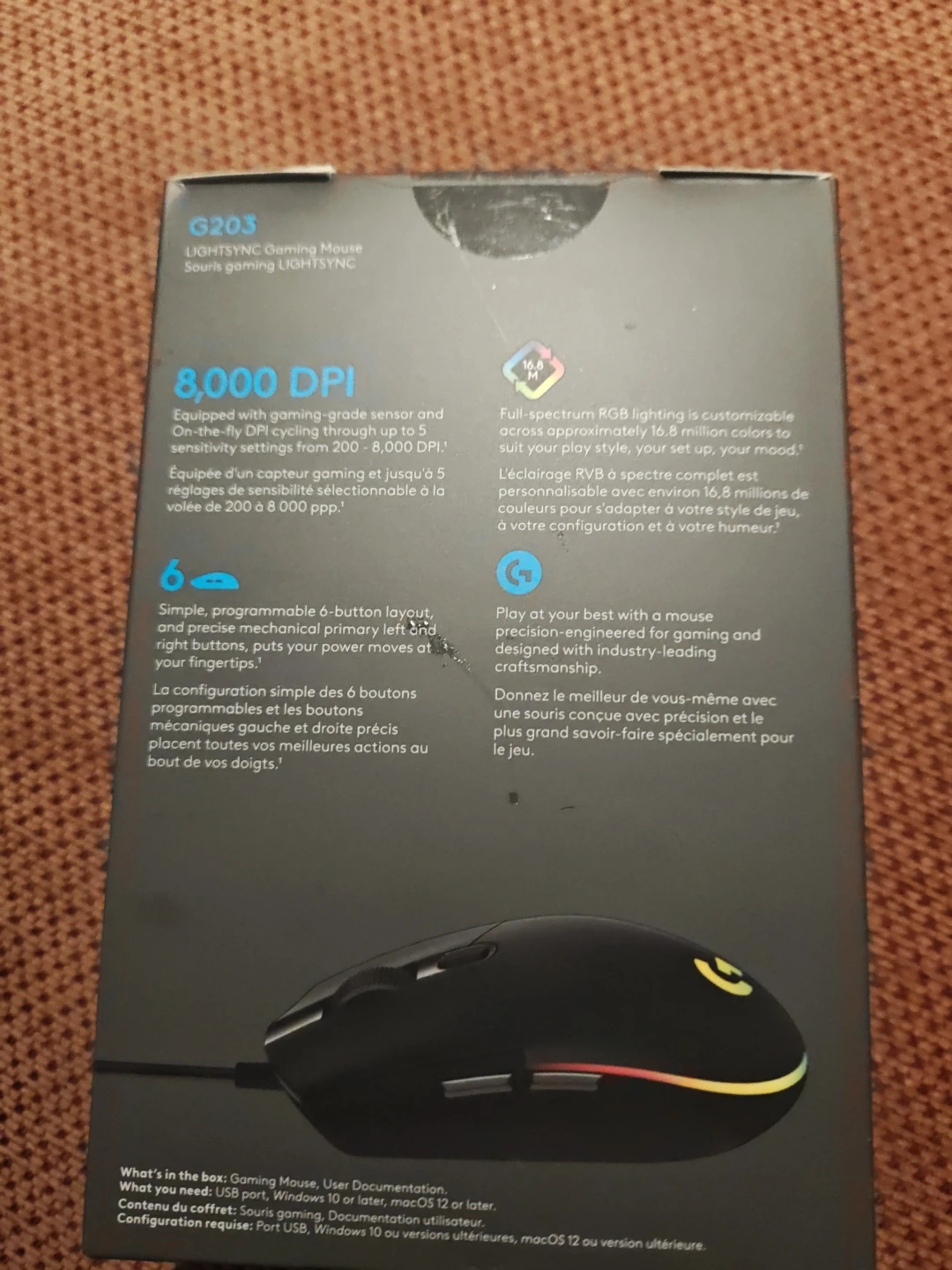 Logitech G203 LIGHTSYNC Gaming Mouse - photo 2