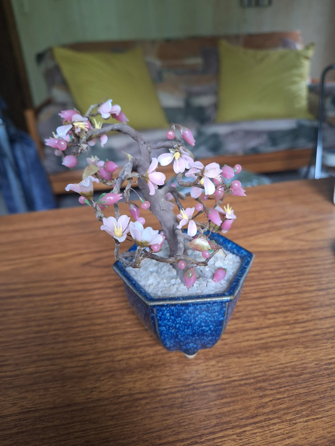 Glass Cherry Blossom Bonsai Tree - photo 2